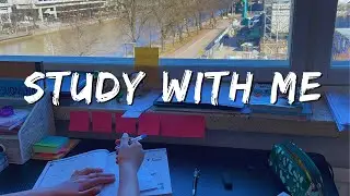STUDY WITH ME |Background noise + Rain sounds🌧,no music | ASMR | writing