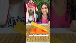 Name all Christmas foods!😳 #games #couple #boardgames