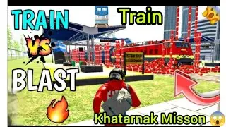 #indian_bike  Khatarnak Train vs Gas ⛽ blast 😱 Khatarnak 😨 Train Boom 😱