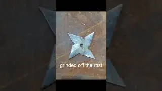 Making a ninja Star from sheet steel