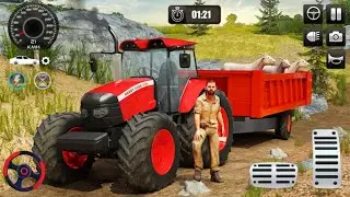 Farming Tractor Cargo Sim- Mountain Jeep Driver Tractor And Trolley Game Android Gameplay