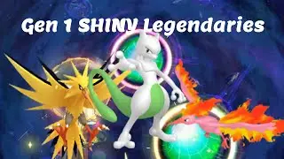 I caught every Gen 1 SHINY legendary!