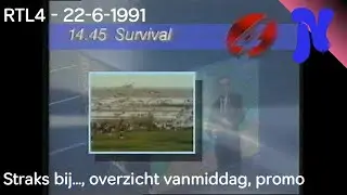 RTL4 - Straks-promo, overzicht vanmiddag, promo (22-6-1991)