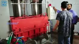 ZZCHRYSO Indian Customer's Workshop Chipboard Hot Press Machine