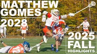Matthew Gomes | '28 Midfield/SSDM | 2025 Fall Lacrosse Highlights