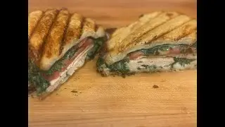 Chicken Cheesy Creamy Spinach Panini | Easy Back to School Dinner