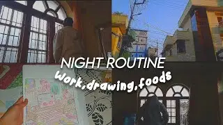 Night routine ✨🤍 internship,work,vlog,foods,skincare + 11pm sleep time ✨