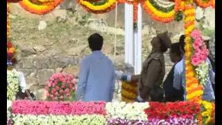TELANGANA CM KCR FLAG HOSTING GOLCONDA FORT