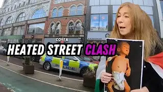 Crowds Explode in Belfast Protest Showdown: Heated Arguments and Raw Street Drama