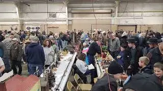 Huge crowd at Cabin Fever Expo model engineering show @reddrryder