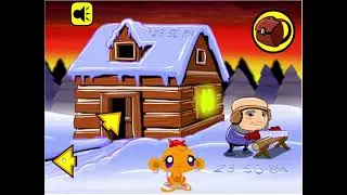 Game Ch&uacute; khỉ buồn : Ph&aacute;p sư gi&agrave; _ Monkey Go Happy Stage 45