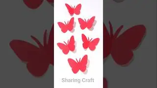 How To Make Paper Butterfly | Easy Paper Butterfly Craft | Butterfly Making #shorts #butterfly