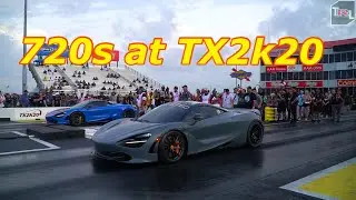Mclaren 720 drag racing at TX2K20
