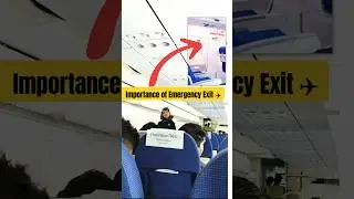 FLIGHT EMERGENCY EXIT 🛬 💺 #shorts