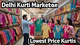 😲Delhi Wholesale Kurti Market 2025 | Lowest Price Kurtis Direct From Manufacturer | Wholesalers😲