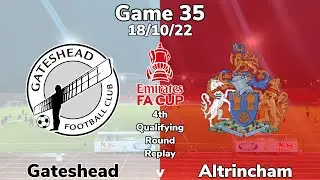 2022/2023 game 35 - Gateshead v Altrincham, FA Cup 4th Qualifying Round Replay 18/10/22