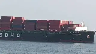 Disembarkation from a Container ship at Indian Ocean
