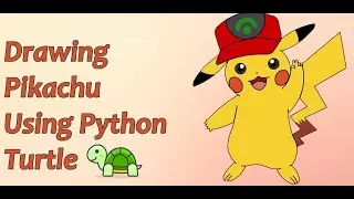 How to draw Pikachu using python turtle  #viral #coding #amazing