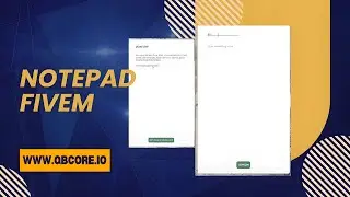 Advance qbcore notepad Script for fivem v2