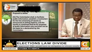 Day Break: Bill to delete clause on livestreaming presidential results | Election law divide
