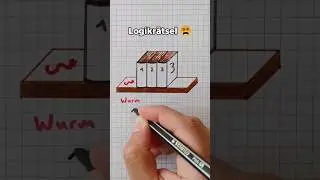 Wei&szlig;t du die L&ouml;sung? ✍️🤔 #r&auml;tseltime #logikr&auml;tsel #knobelaufgabe #iqtest #gehirnjogging