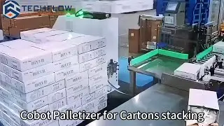 Multi-functional AI Collaborative Robots Palletizer |Techflow Pack Cobot Palletizing Solutions