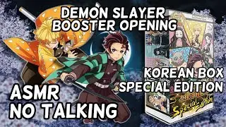 [ASMR] Korean Box Special Edtion | Demon Slayer Booster Box Opening (No Talking)