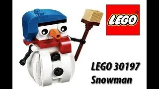 Новогодний конструктор LEGO 30197 Snowman (Снеговик)