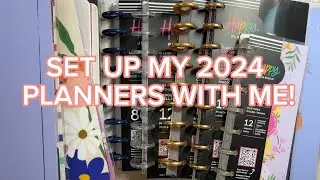 Set up my 2024 planners with me!