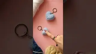 Heart keychains ⭐ #crochet #heart #cutekeychain