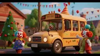 🚌🎉 Wheels on the Birthday Bus to the Clown Parade | Nursery Rhymes & Kids Songs