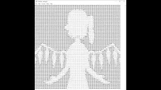 Bad Apple! on Notepad!