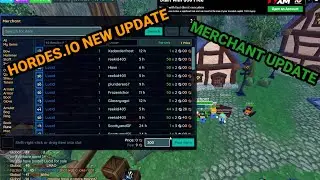 Hordes.io // Hordes.io Merchant UI Update | SUFANS 6290