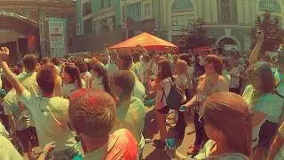 Цветной забег в Киеве. Краска Холи. Kyiv Color Run 2017