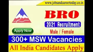 BRO Recruitment 2022 | 302 Multi Skilled Worker | Apply Link#JOB #RECRUITMENT #CAREER
