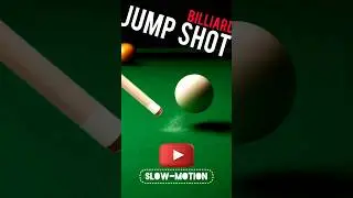 JUMP SHOT Billiard (slow-motion) #jump #billiards #heyball