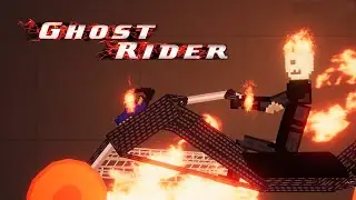 Ghost Rider Marvel Anti-Hero with chopper in People Playground 1.11
