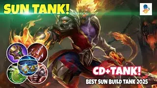 SUN TANK 🥶 Dyrroth LOCK SUN ? (no cooldown!💀) | SUN BEST BUILD 2025 | MLBB