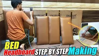 How to Make a bed Headboard |Bed Back Cushion  Step By Step Making | maan clips #diy #furniture
