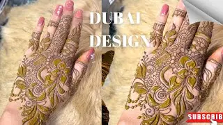 Simple Back Hand Dubai Mehndi Design | Easy Elegant | Trendy By Fatima Mehndi Art 
