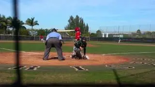 Nicolas Pitelli first JV bat Doral vs Westminister