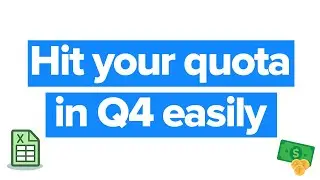 How to use the calculator: How to hit your SDR quota in Q4 easily