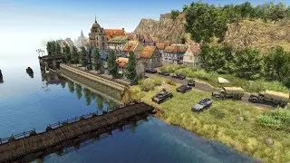 Invading German Tanks Cross Bridge May 1940 Battle of Dinant | Men of War: Assault Squad 2 Gameplay