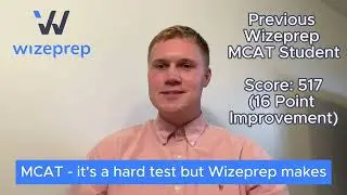 Недавний студент программы Wizeprep MCAT Elite 515