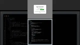 age calculator using html,css, javascript #html #shorts #short #web #edit #educational #java