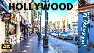 Hollywood Boulevard Driving Tour ~ Los Angeles California (4k Ultra HD 60fps) ~ 2022 ~ ASMR