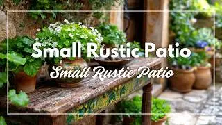 Small Rustic Patio Makeover: Summer Vintage Decor Ideas with Weathered Charm