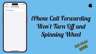 iPhone Call Forwarding Won't Turn Off and Spinning Wheel on iOS 18.4.1/18.4.2/18.5 (Fixed)