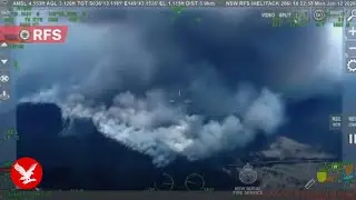 Australian bush fire: Aerial footage shows scale of blaze at national park