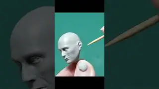 Sculpting with a Toothpick -Mads Mikkelsen #art #sculpture #polymerclay